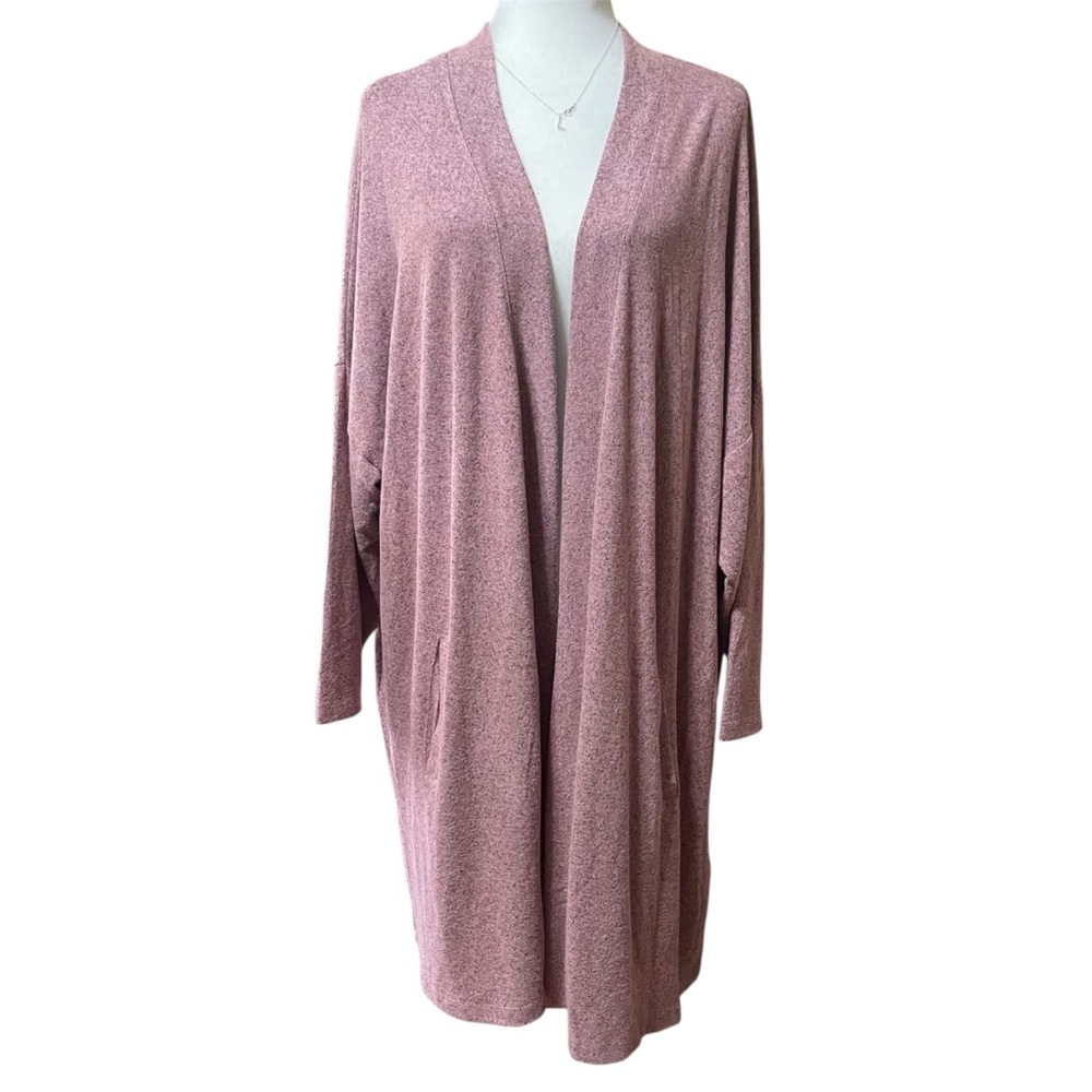 NEW Wasabi Concept WA-Simone 3 Chic Women's Mauve Oversized Cardigan US L